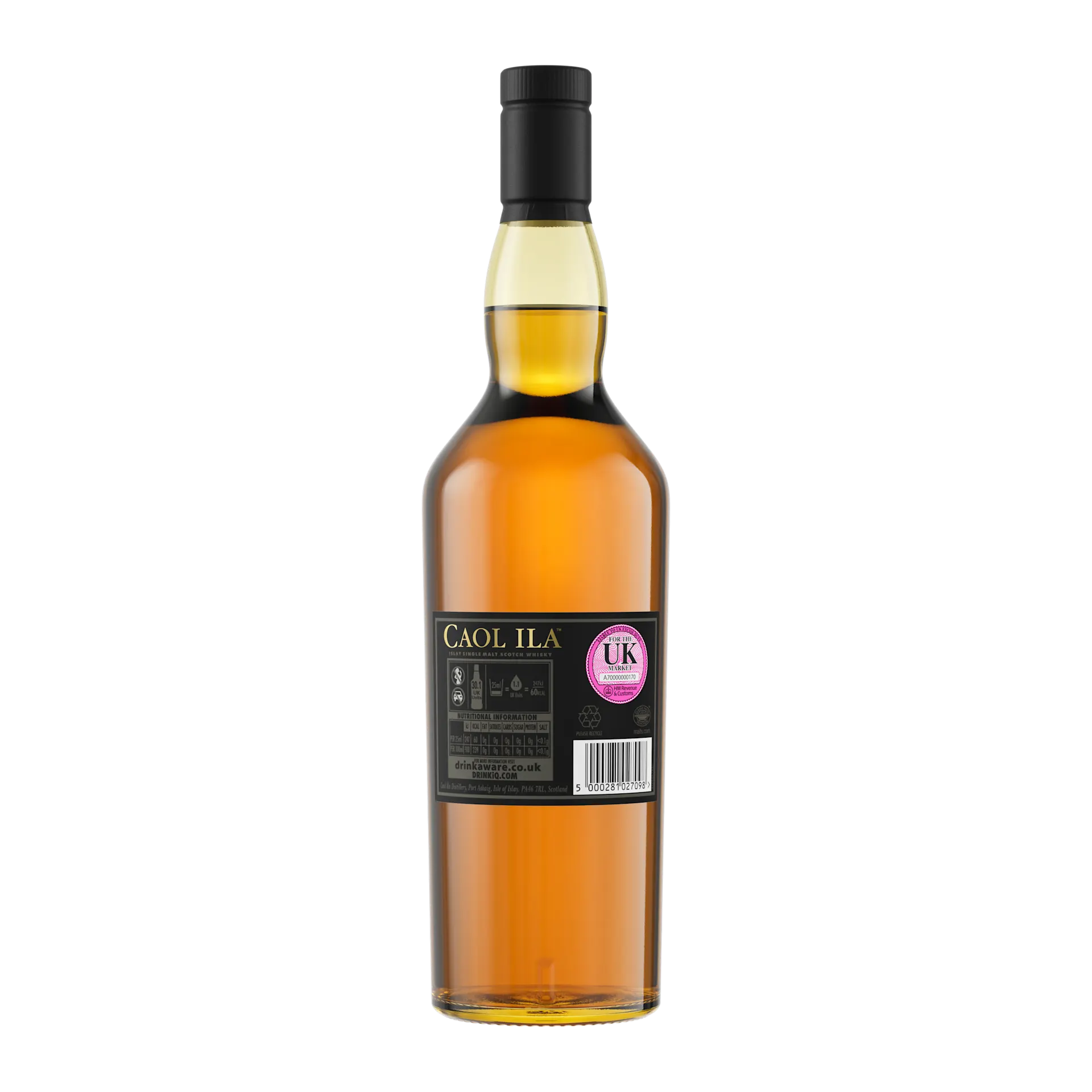 Caol Ila 2022 Distillers Edition Single Malt Scotch Whisky, 70cl - Back of Bottle