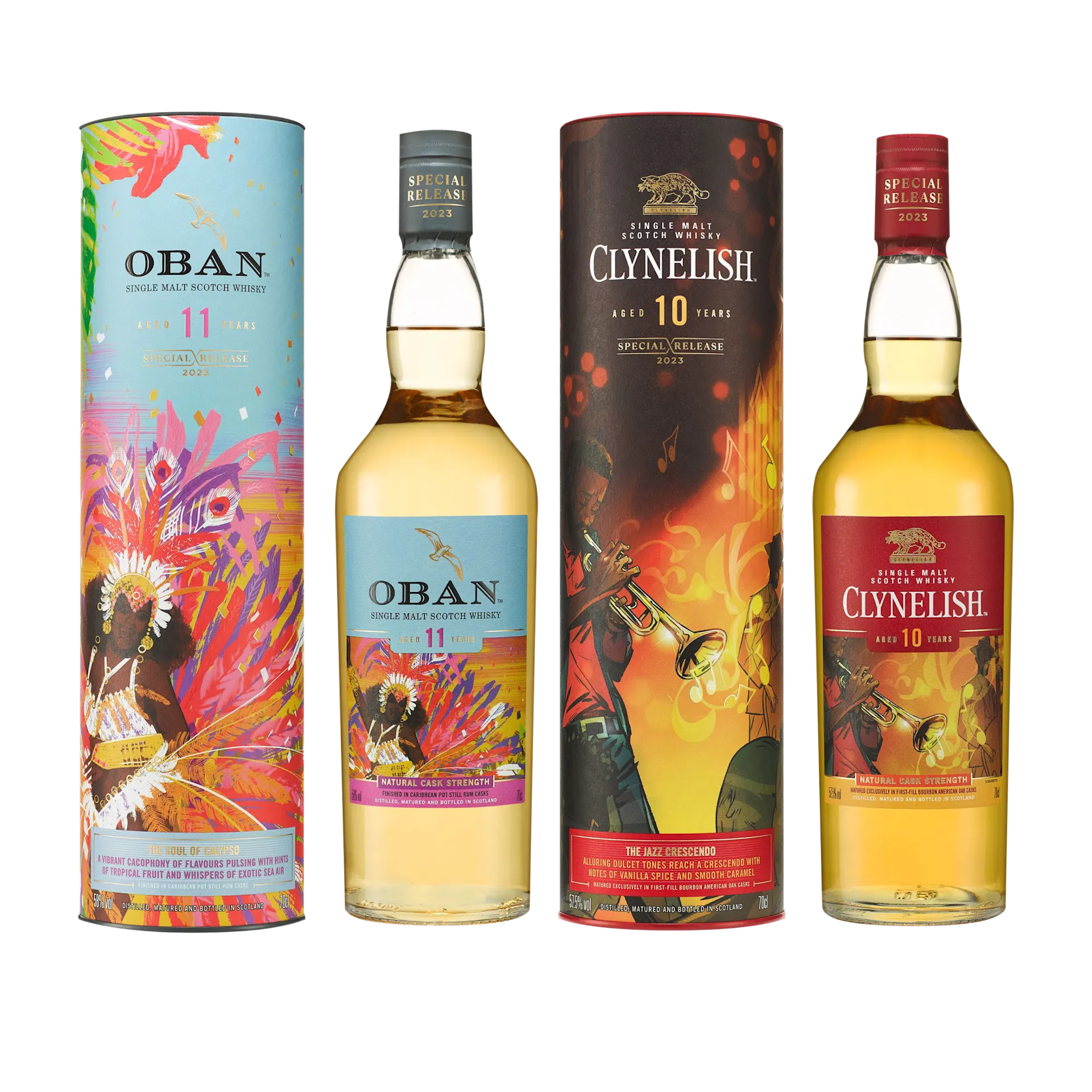 Oban 11 & Clynelish 10 Year Old Special Release 2023 Single Malt Scotch Whisky, 2x70cl