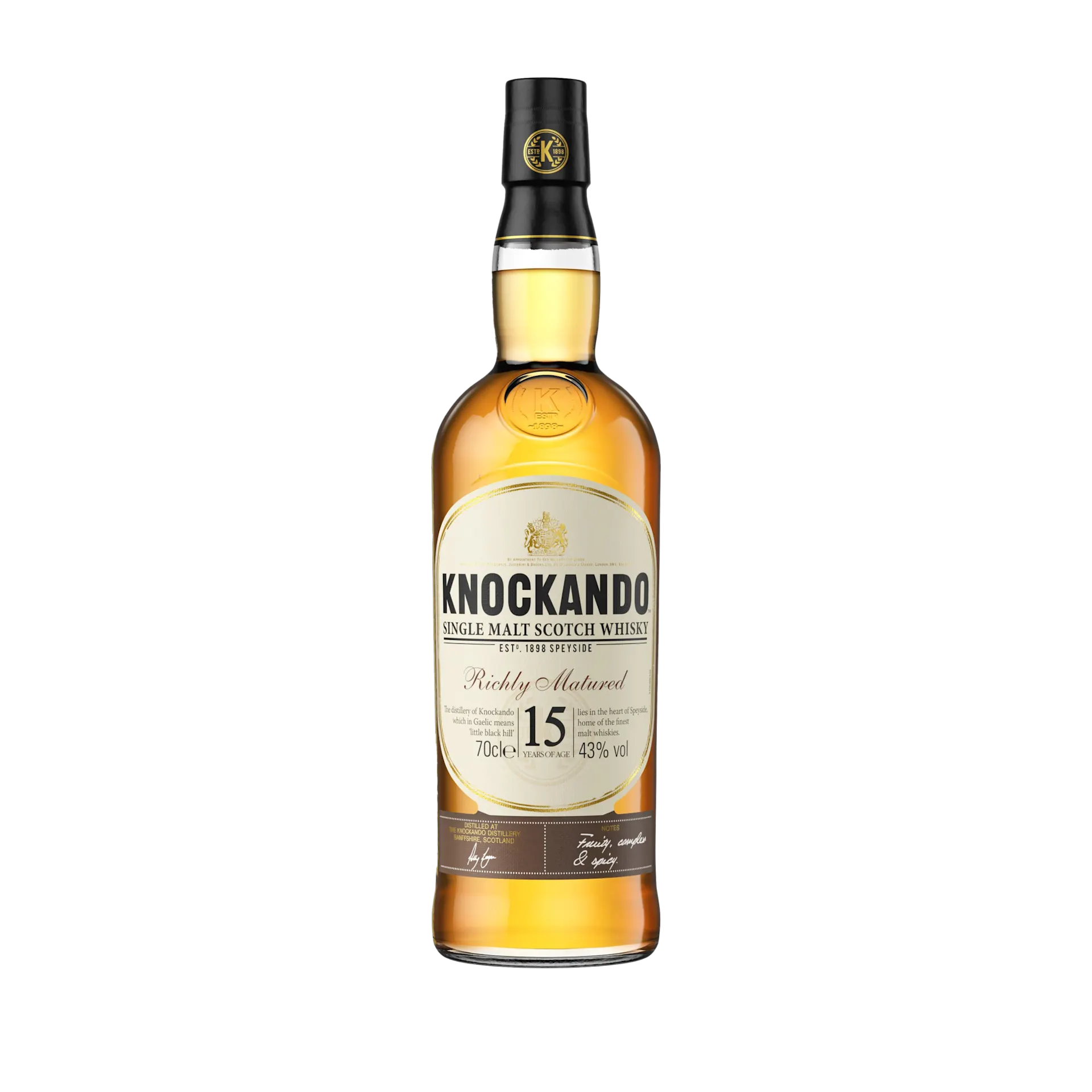 Knockando 15 Year Old Single Malt Scotch Whisky 70cl