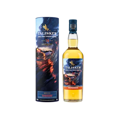 Talisker Molten Seas Special Release whisky and packaging