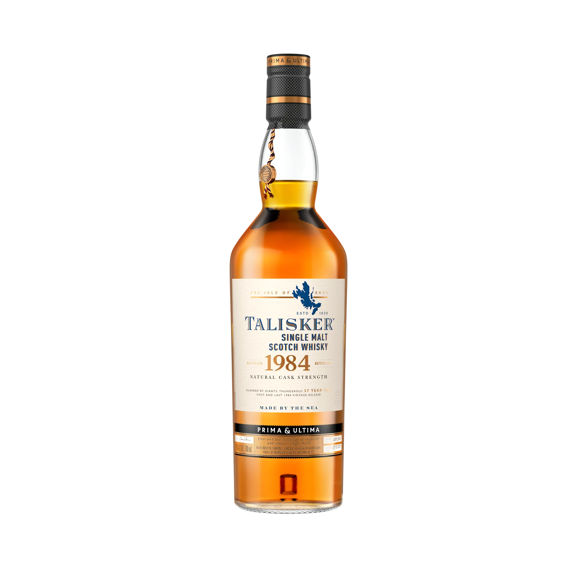 Talisker 1984 Single Malt Whisky Prima & Ultima Third Release Front of Bottle