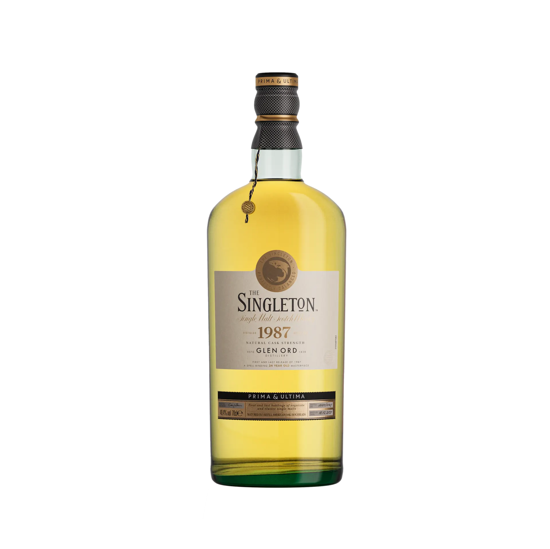 The Singleton of Glen Ord 1987 Single Malt Whisky Prima & Ultima Third Release Front of Bottle