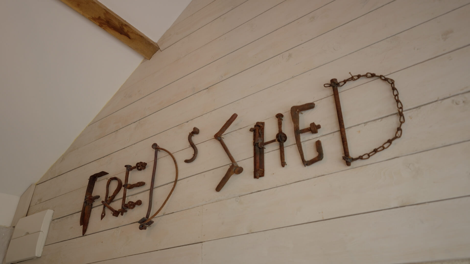 Freds Shed Interior Sign