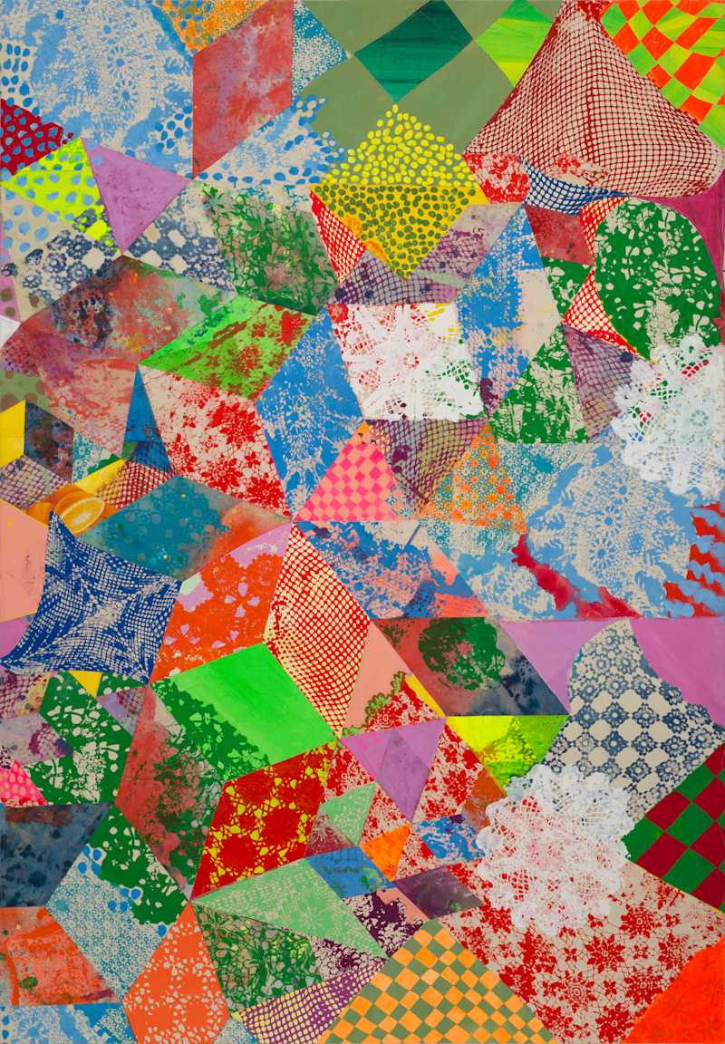 Irreducible Septagram Quilt with Cubed Cubes
