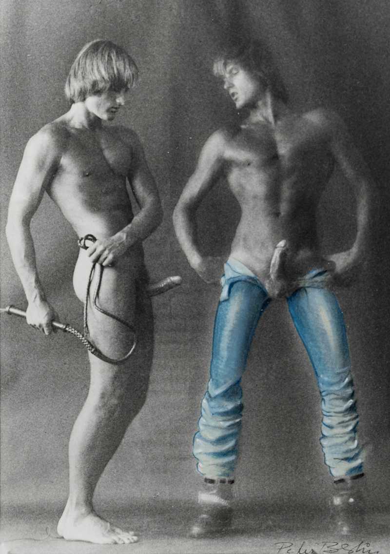 Berlin Double Self Portrait with Blue Jeans and Whip II