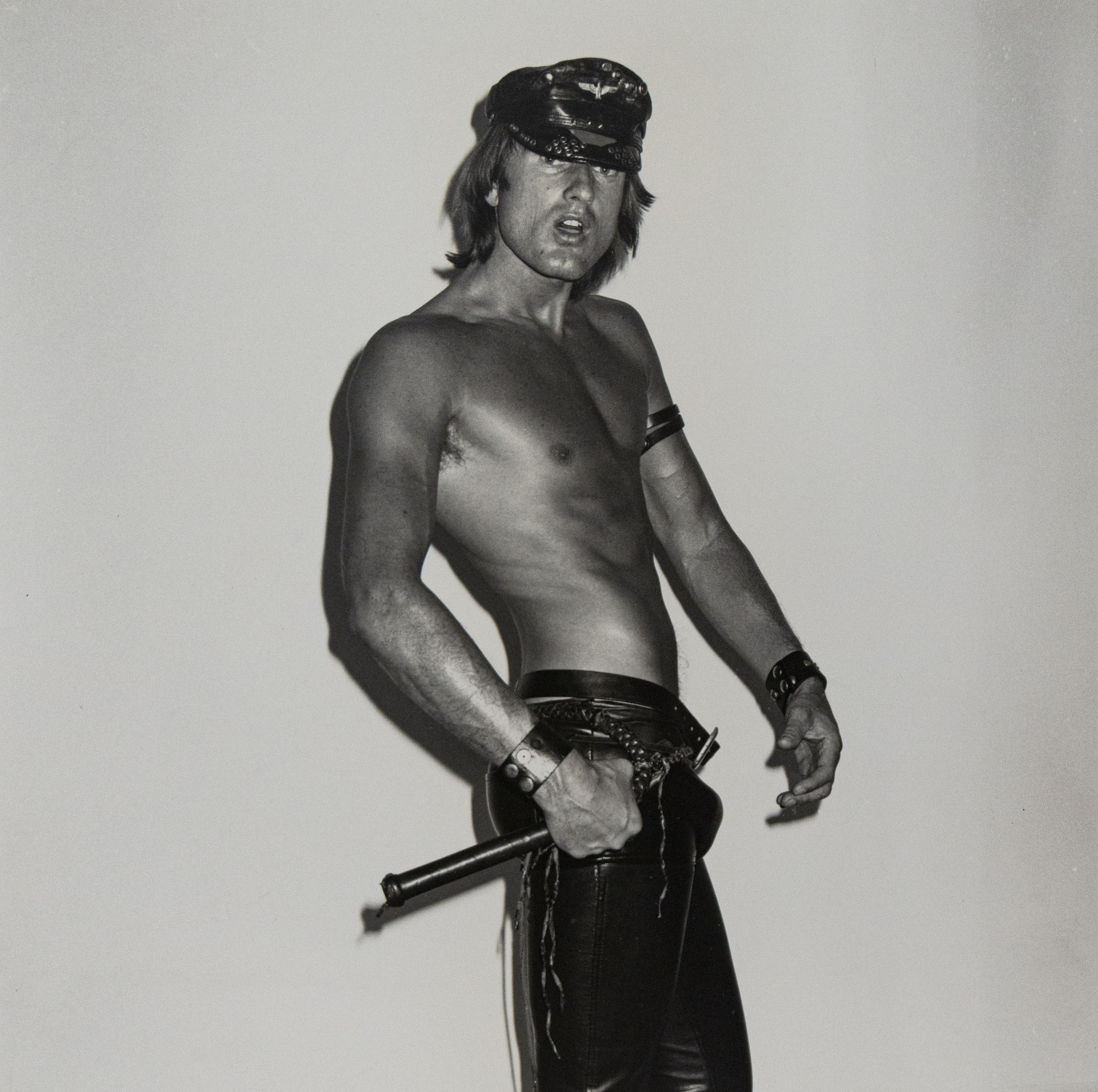 Berlin Self Portrait with Riot Stick