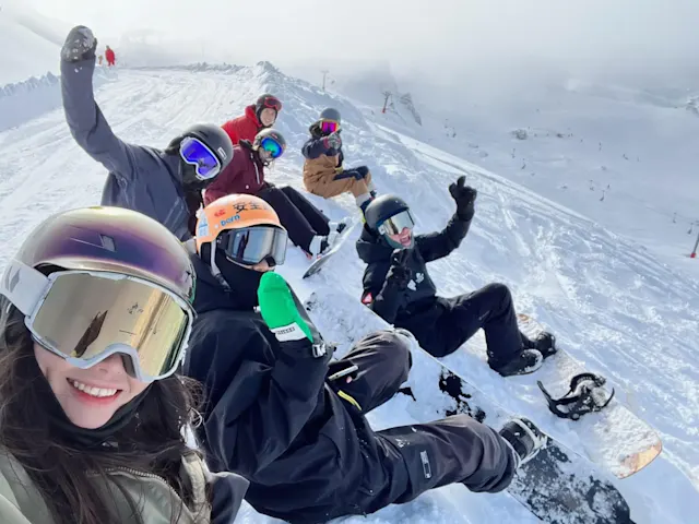WE ARE SNO group on the slopes