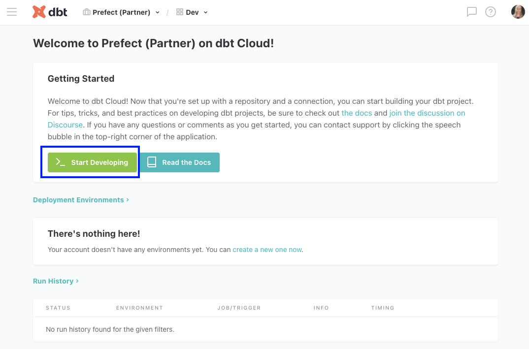 Prefect (partner) on dbt cloud
