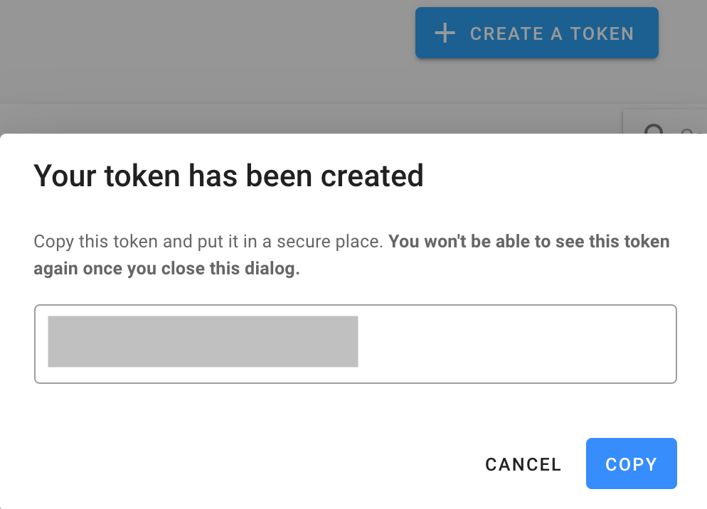 Create a token