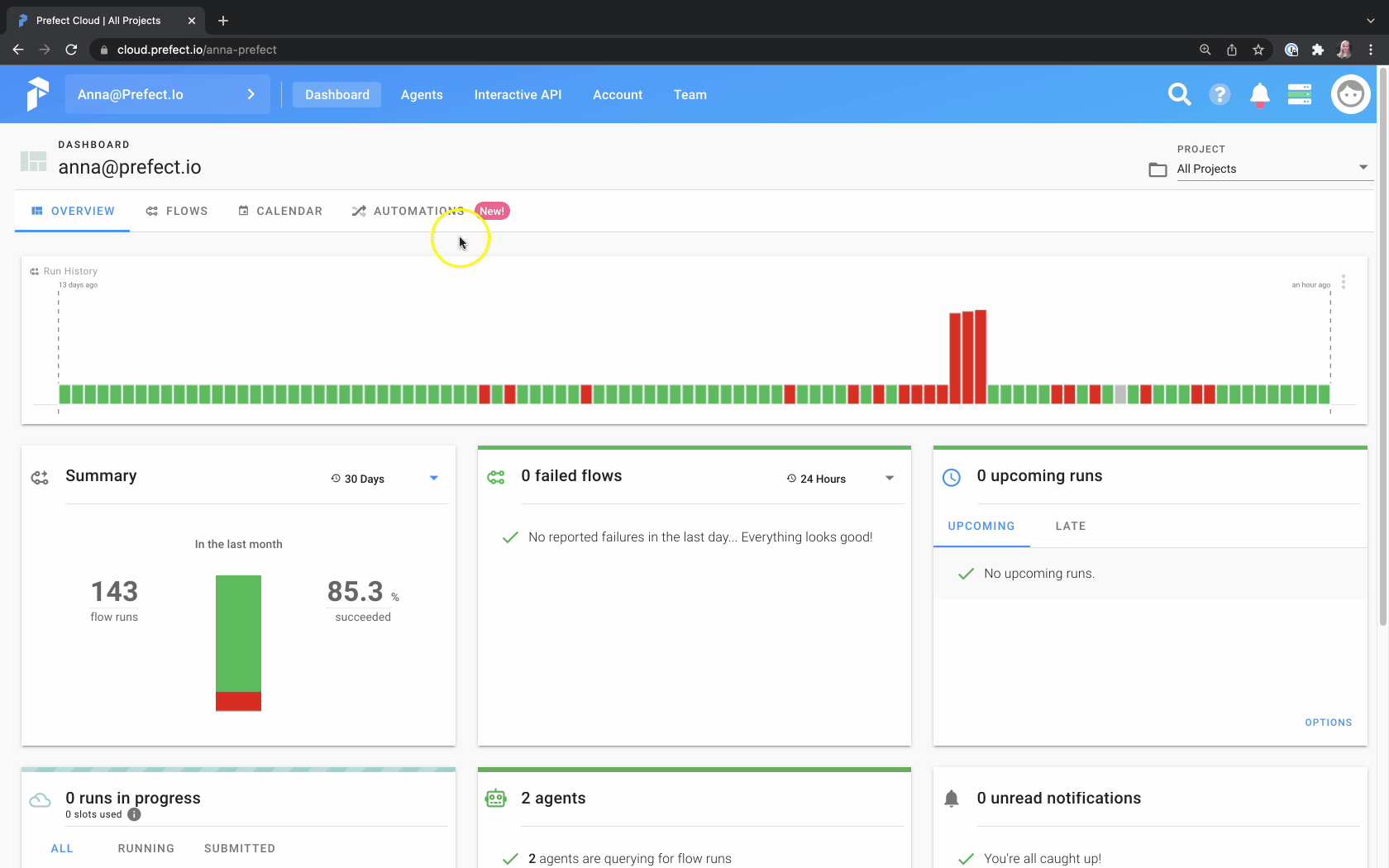 prefect cloud new automation