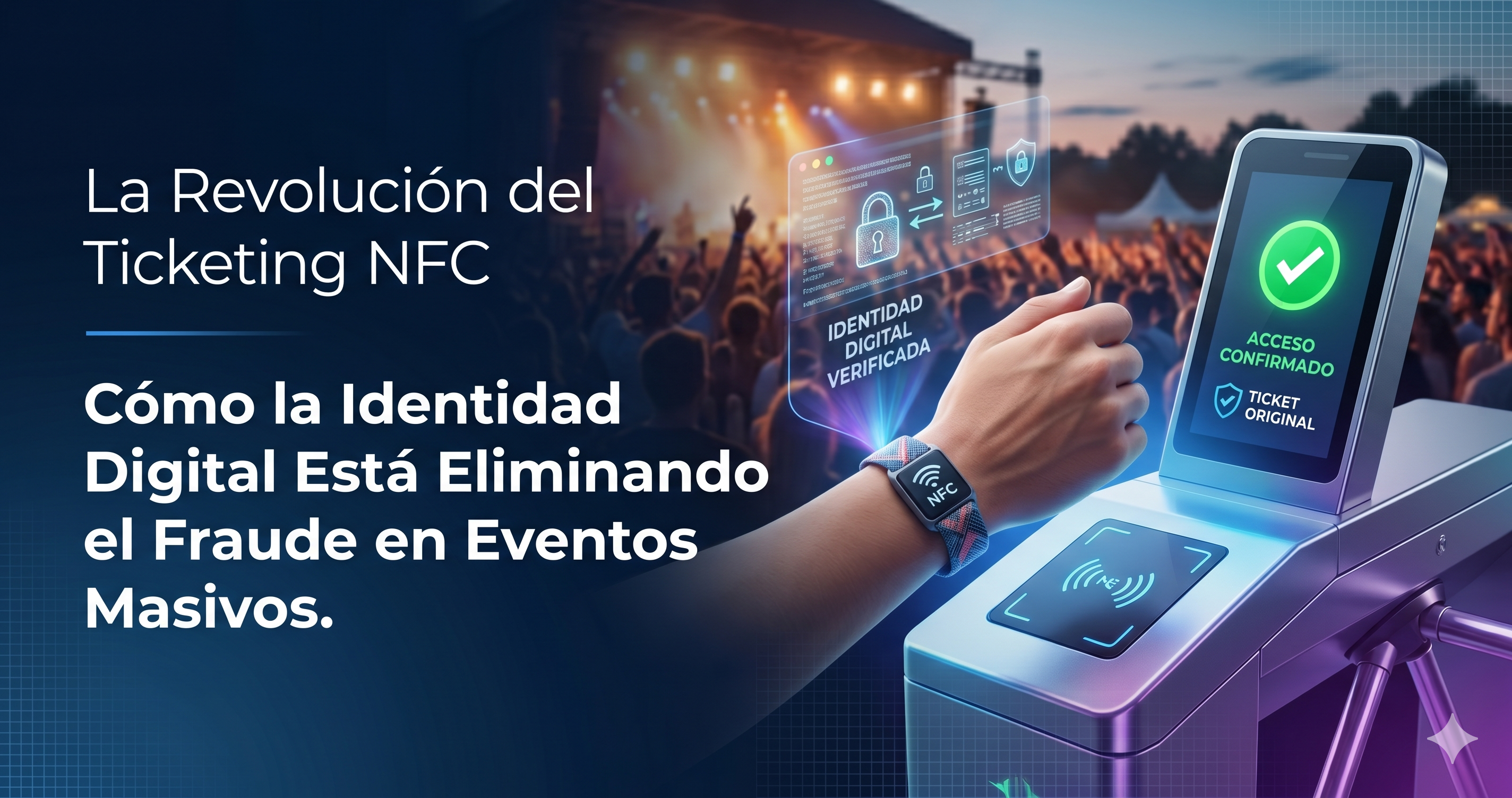 La Revolución del Ticketing NFC: Cómo la Identidad Digital Está Eliminando el Fraude en Eventos Masivos