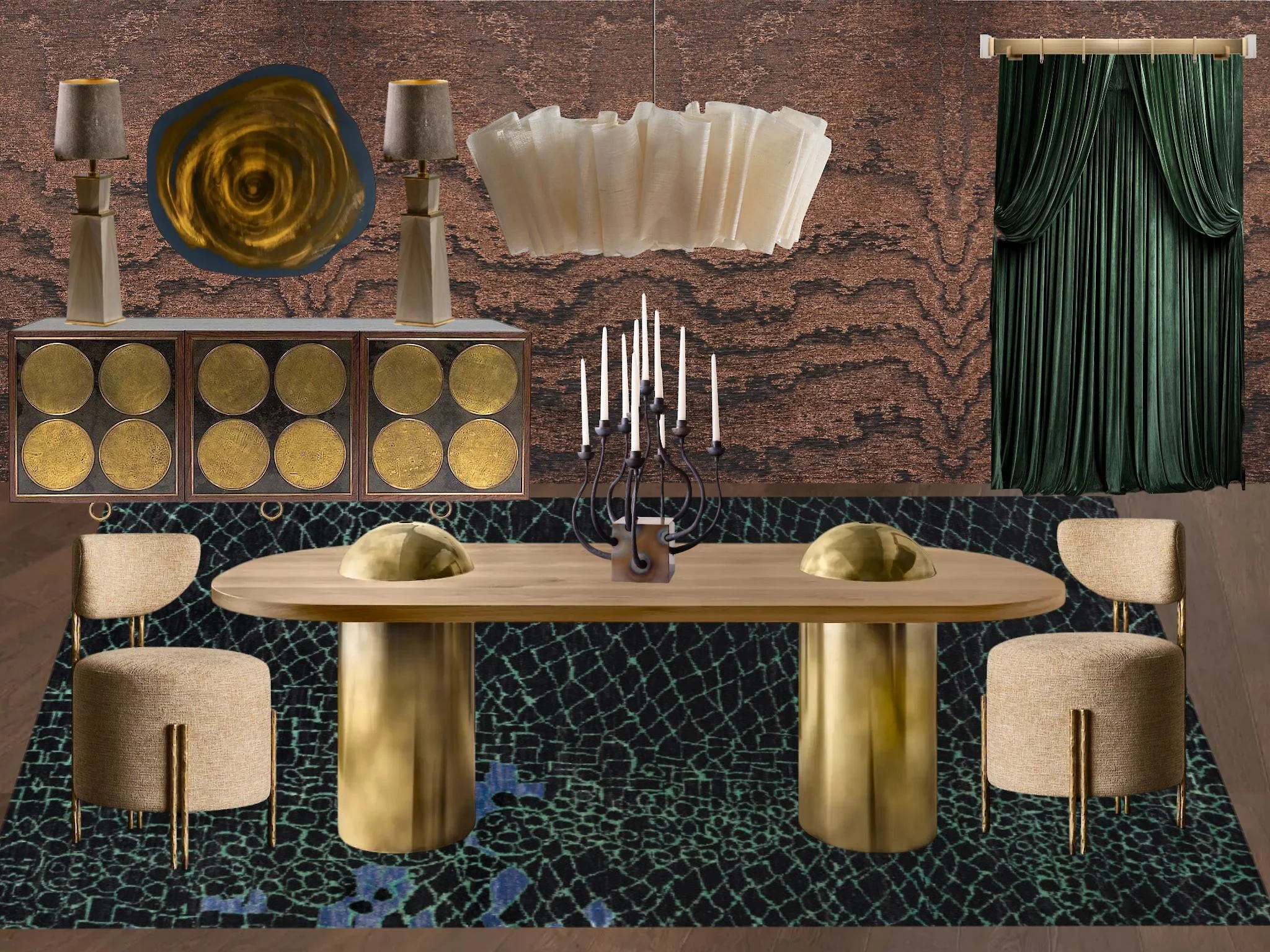 swanky dining room