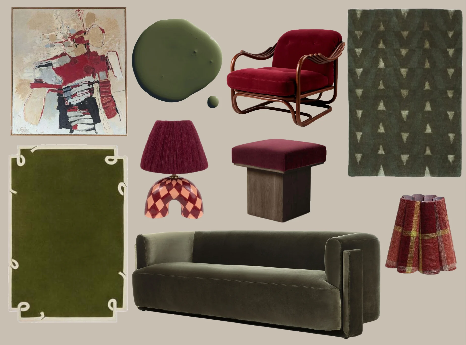 olive and oxblood without text