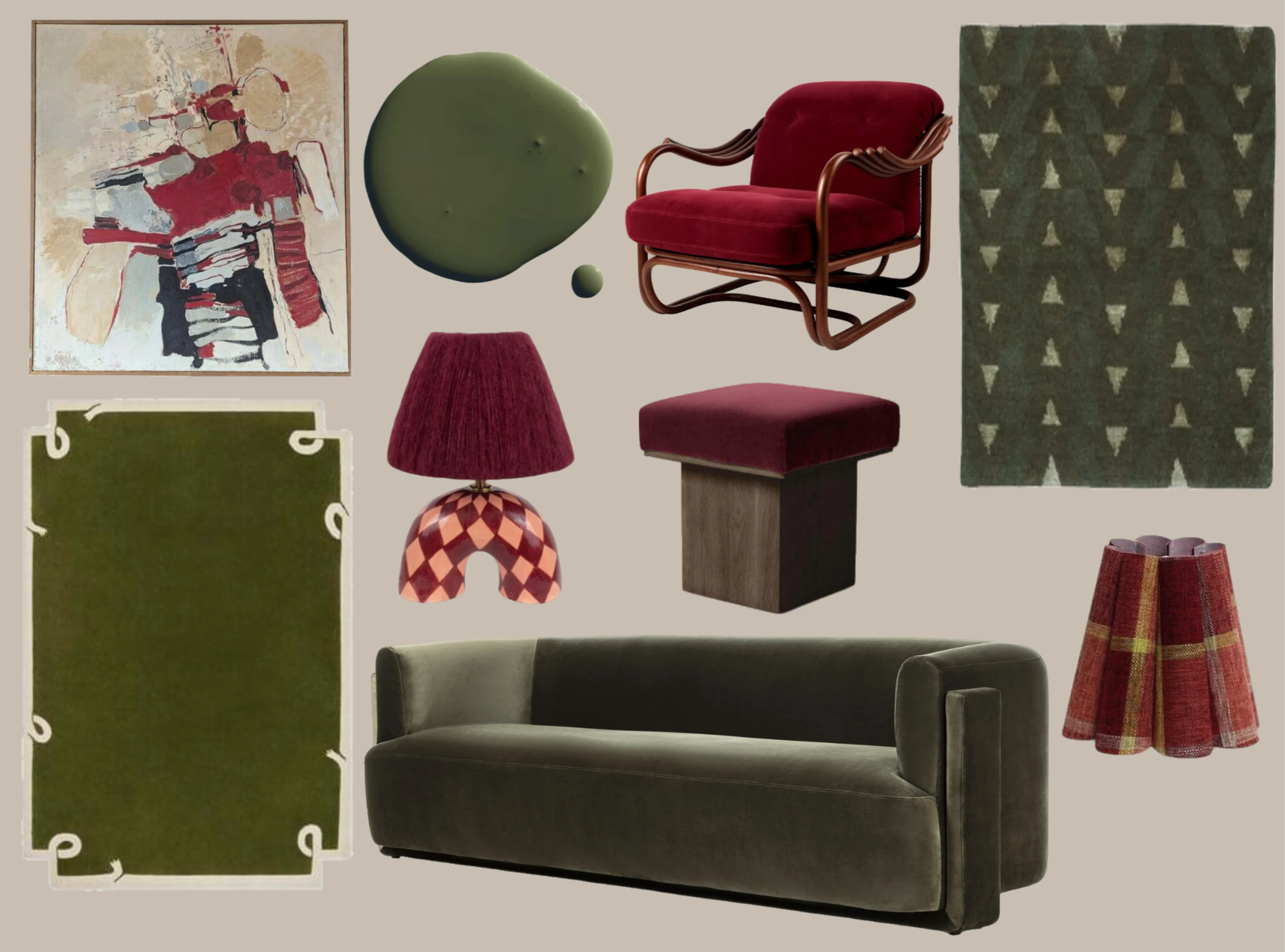 olive and oxblood without text