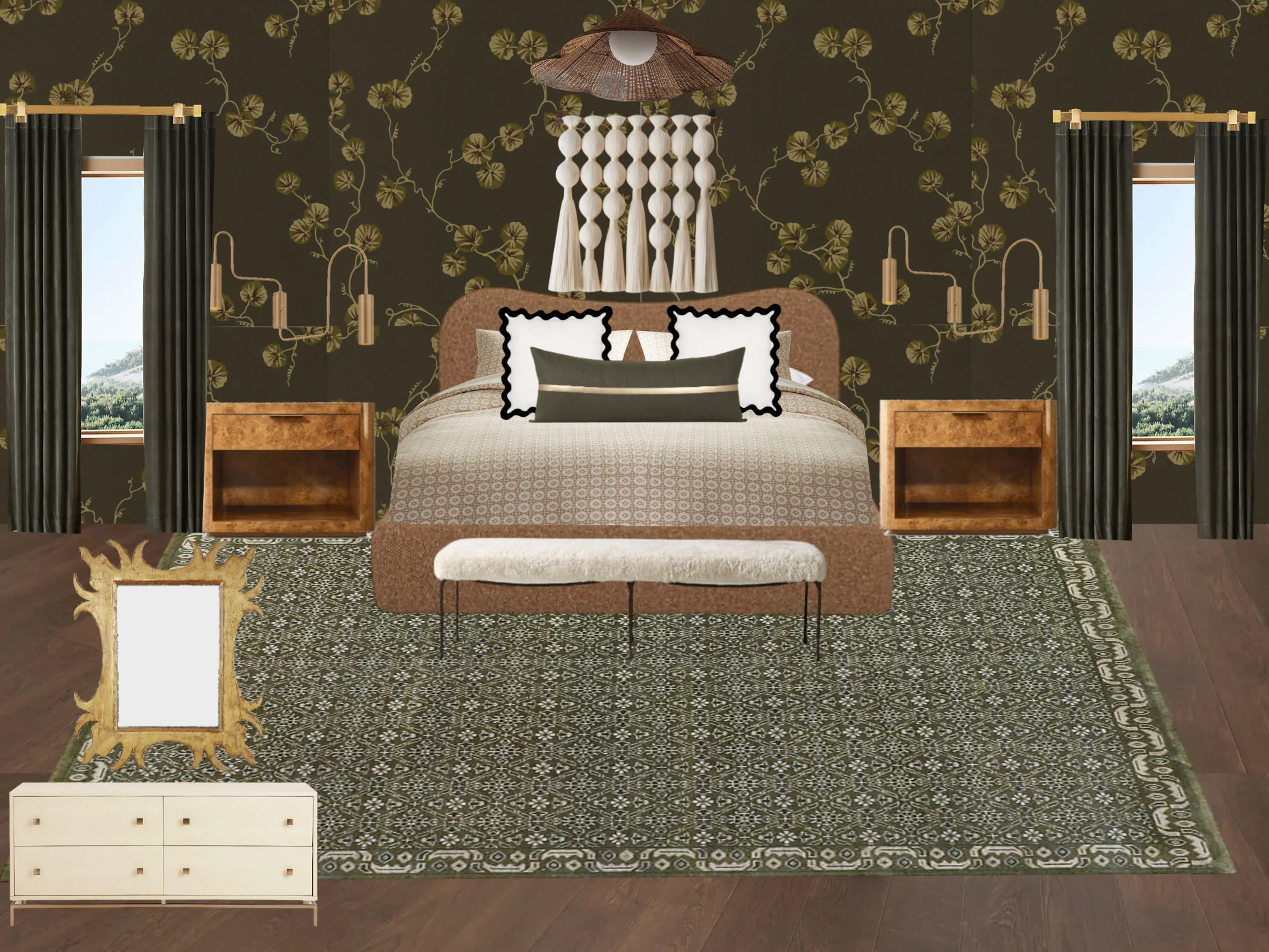 olive bedroom new