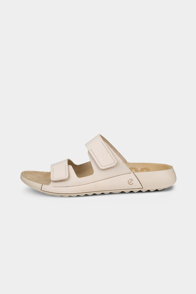 ☆即発 エコー ecco COZMO ベージュ スエード コンフォートサンダル ECCO Cozmo Sandal ウィメンズ レザー2ストラップサンダル