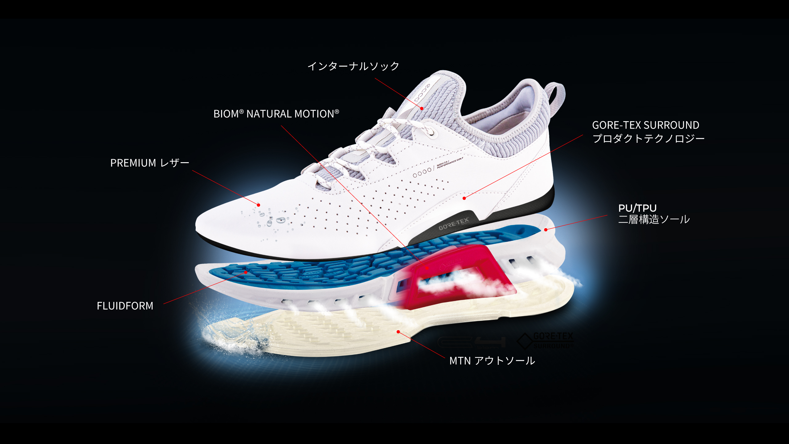 SS2025 GOLF BIOM C4｜ゴルフシューズカタログ｜エコー公式オンライン