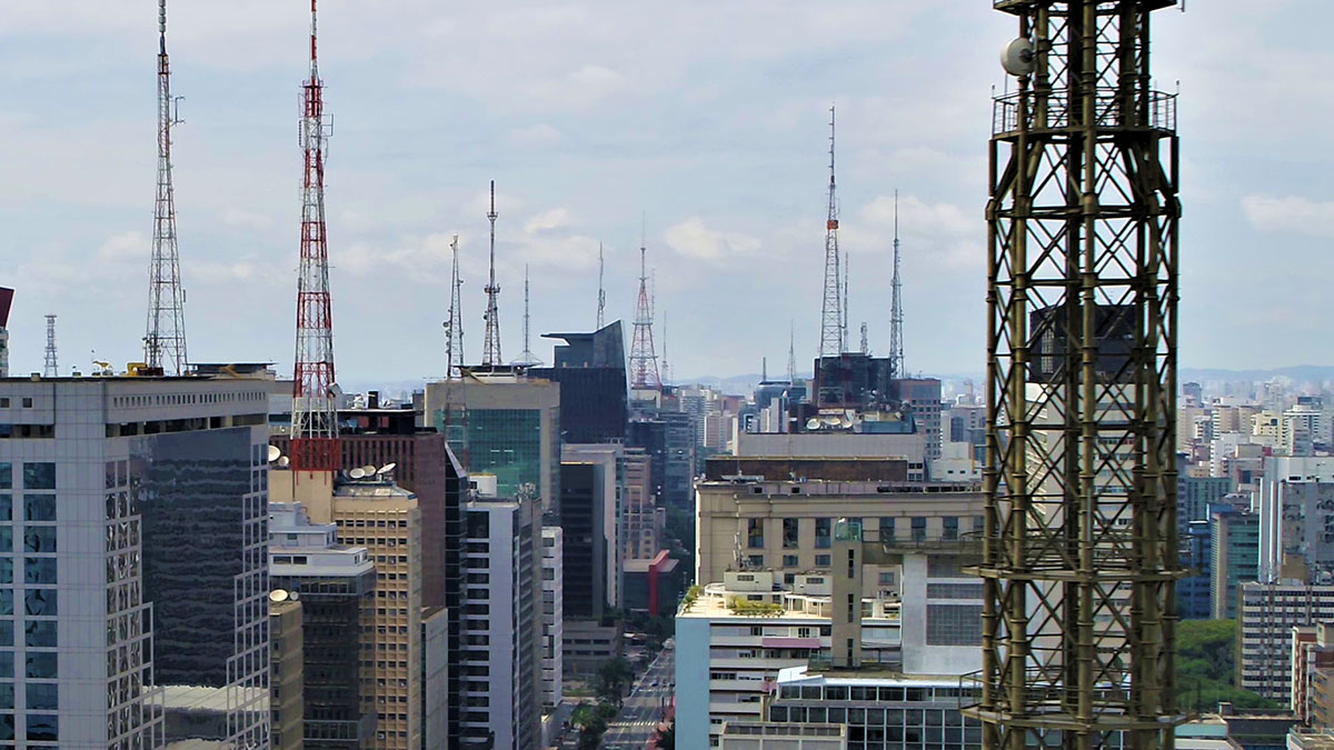 telecom tower in Sao Paolo