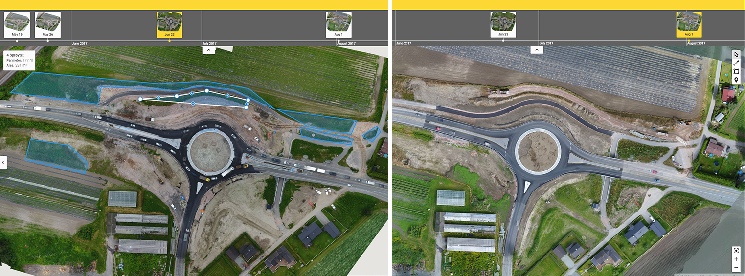 Two screenshots showing the Cloud interface which allows annotations and sharing.
