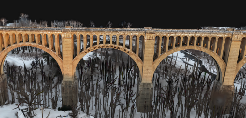 3D Mesh Reconstruction of Lackawanna Bridge using Gaussian splatting - PIX4Dmatic