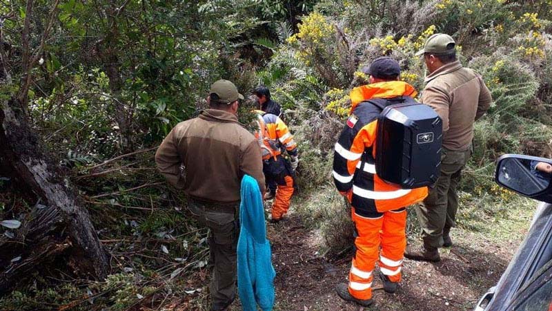 SAR team looking for a missing person