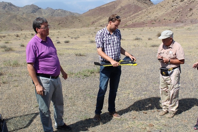 Readying a drone for takeoff