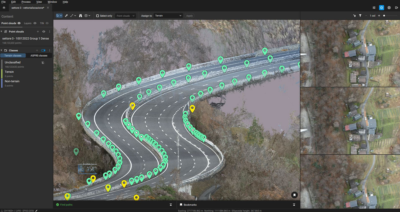 road survey using drone