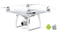  Aplicación de planificación de vuelo de drones DJI PHANTOM 4 pro V2 para captura de imágenes con drones