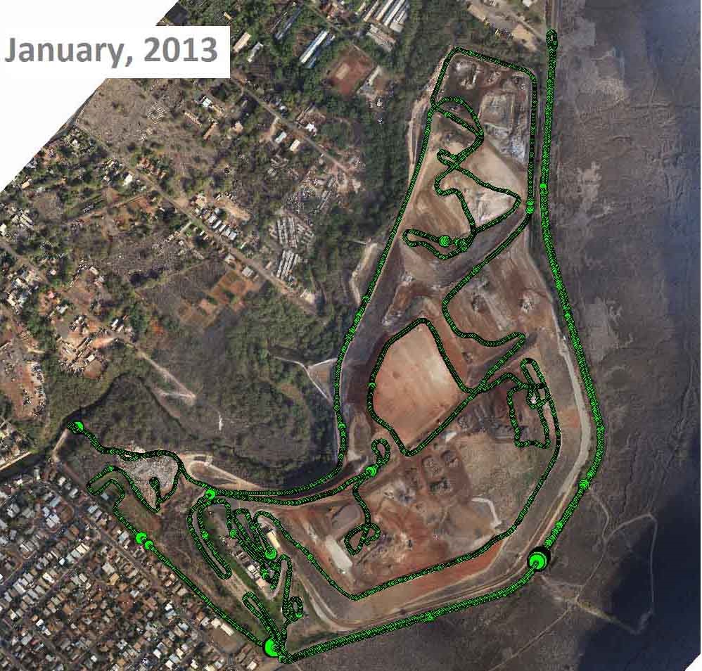 An image of the landfill in Jan 2013