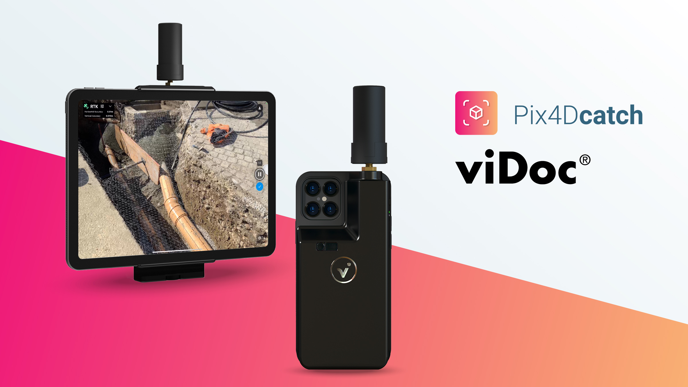 viDoc RTK Rover: Elevate 3D scanning with the power photogrammetry