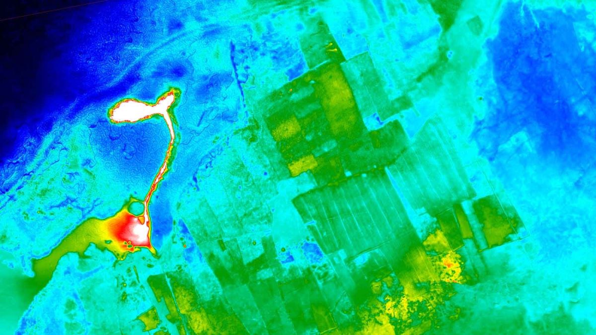 large scale thermal map created using drones