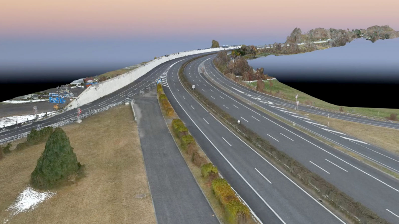 drones to survey a motorway without stopping traffic