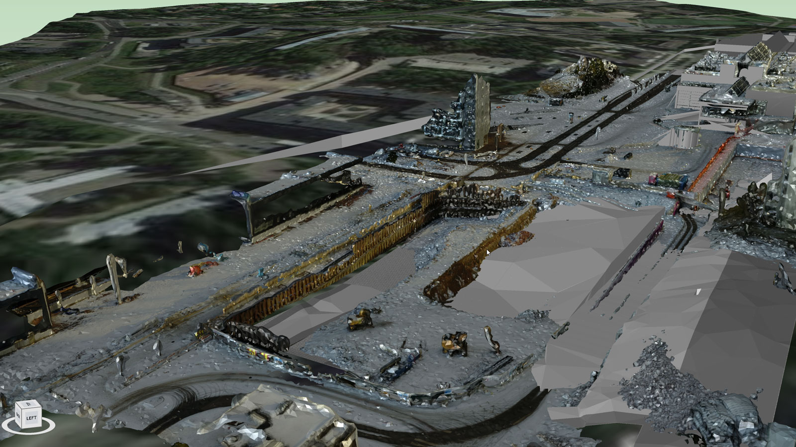 3D model of the construction site