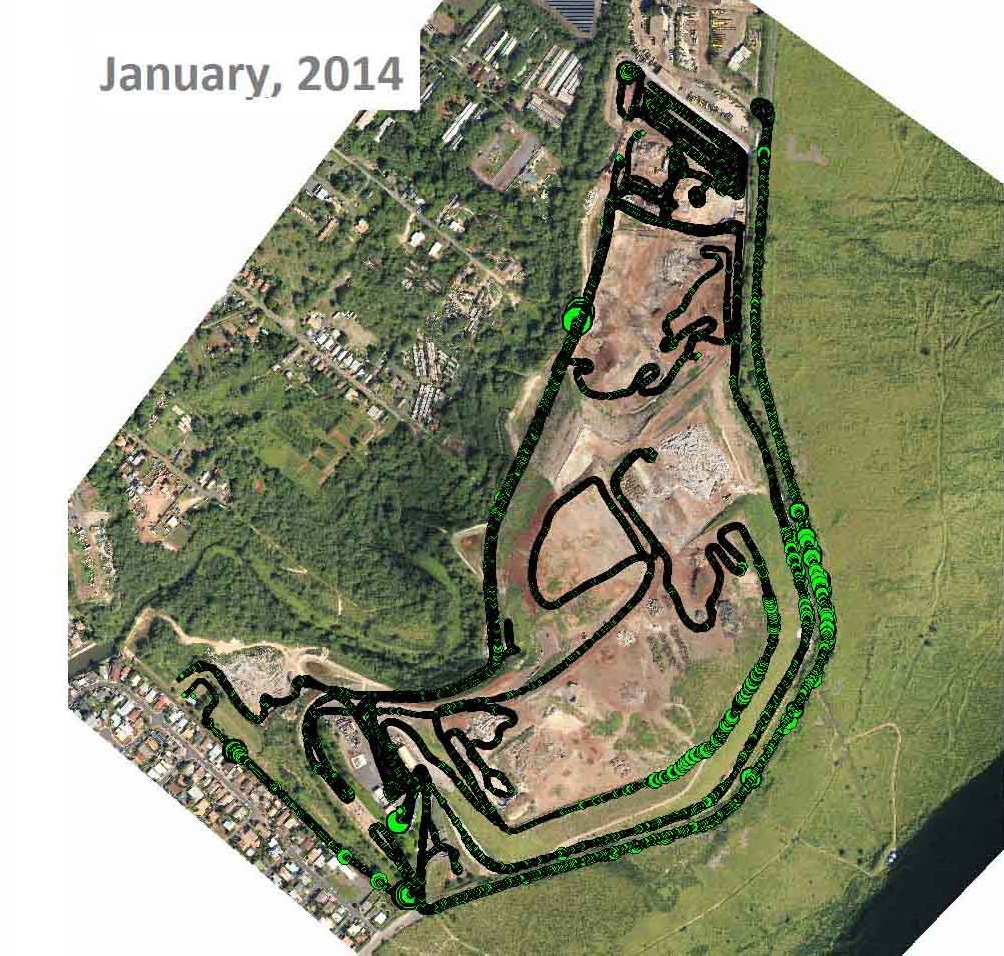 An image of the landfill in Jan 2014