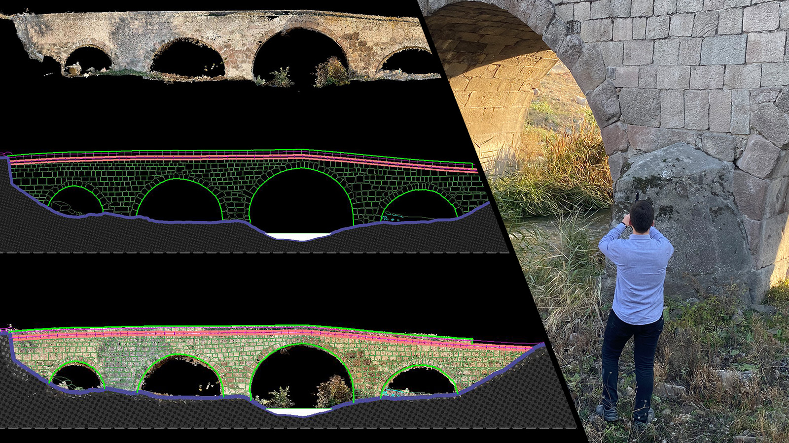 LiDAR and photogrammetry 3D bridge model turkey