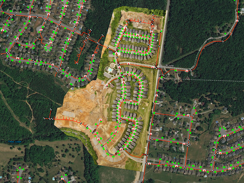 Utility map – courtesy of Geo Jobe UAV