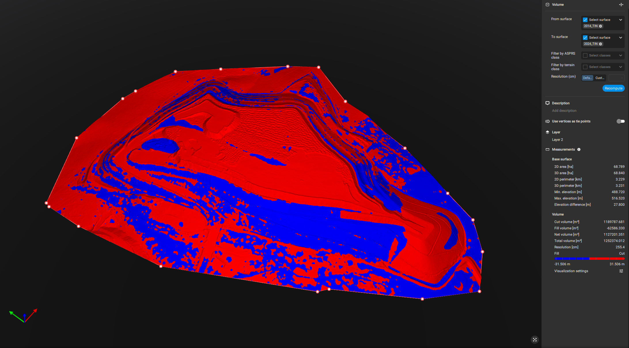 3. 1. PIX4Dmatic Volumetric Analysis Binary & Gradient Surface Comparison.png (1)