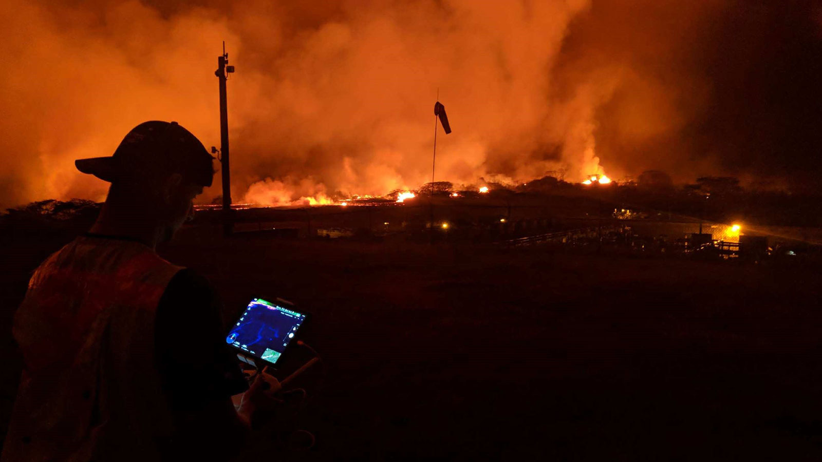 Mapeo de la erupción volcánica del Kilauea con drones