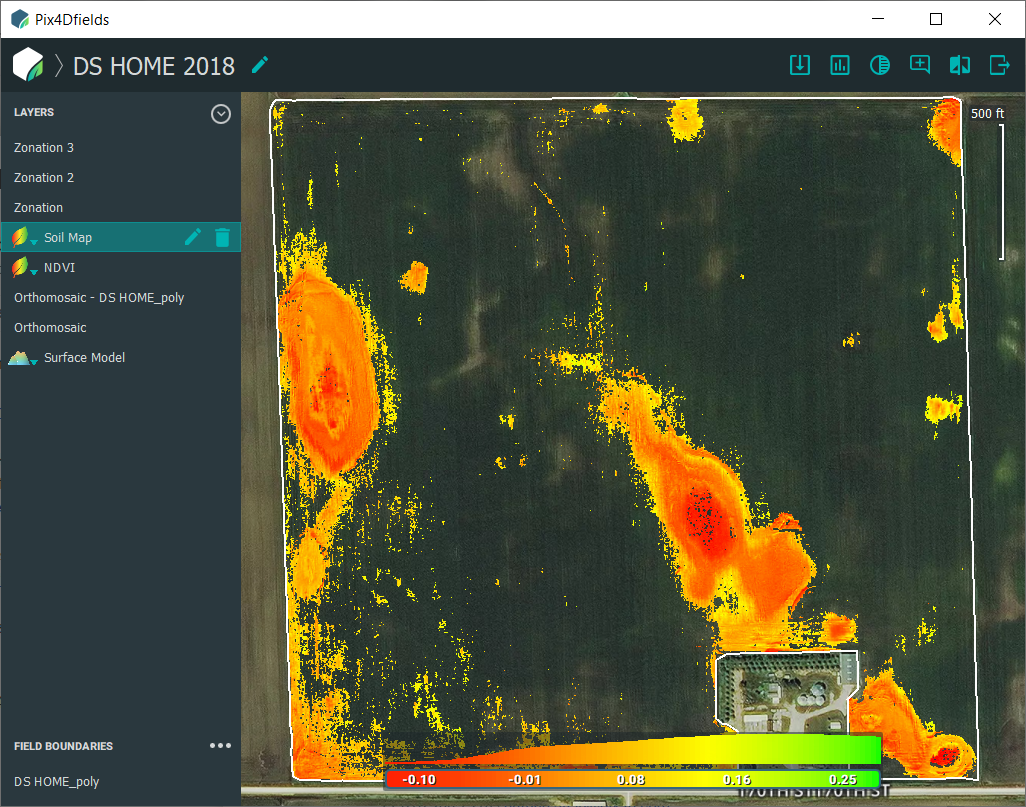 Pix4D Crop Insurance Custom index