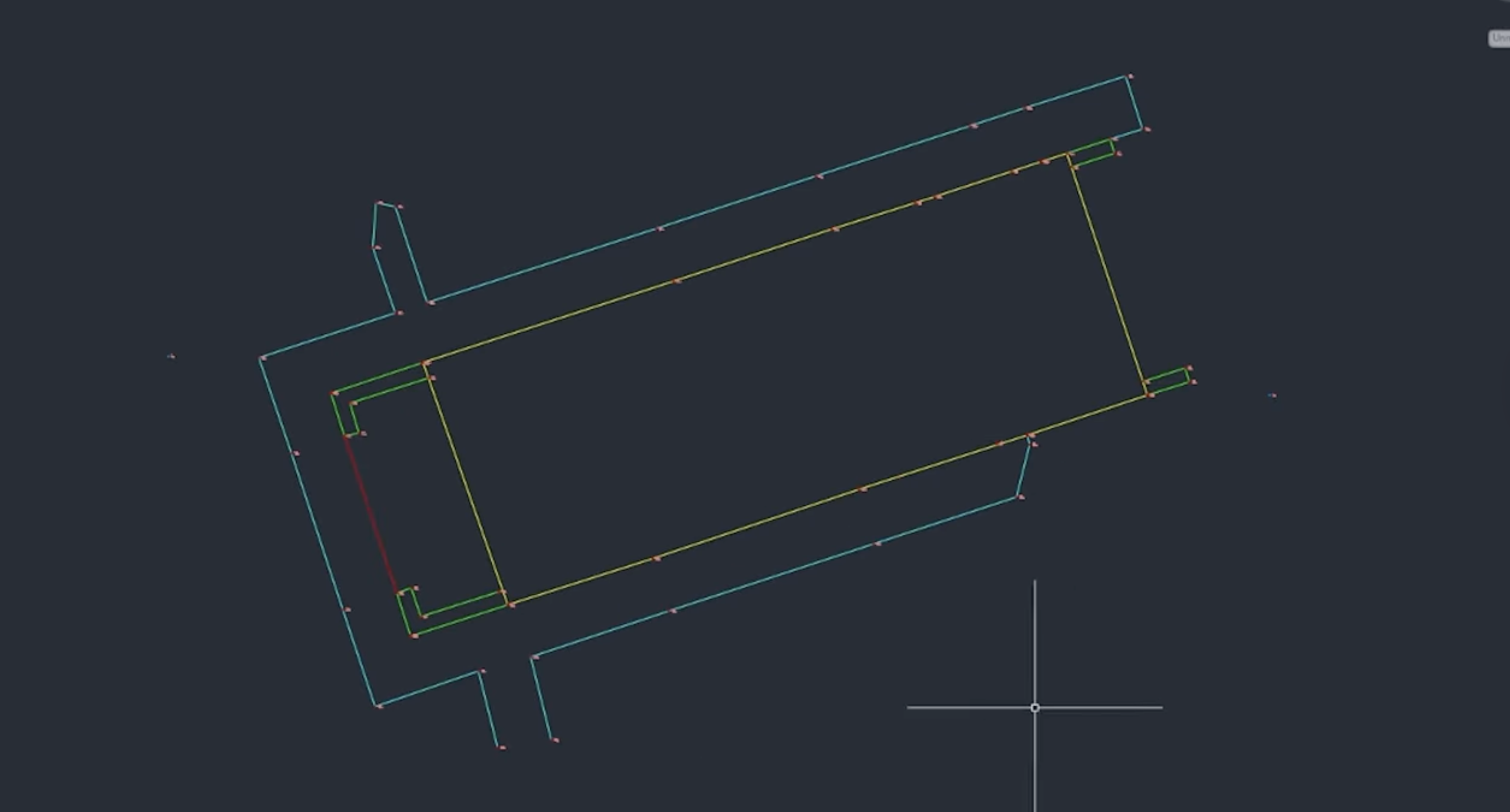 7. Line work from Total Station benchmark in AutoCAD