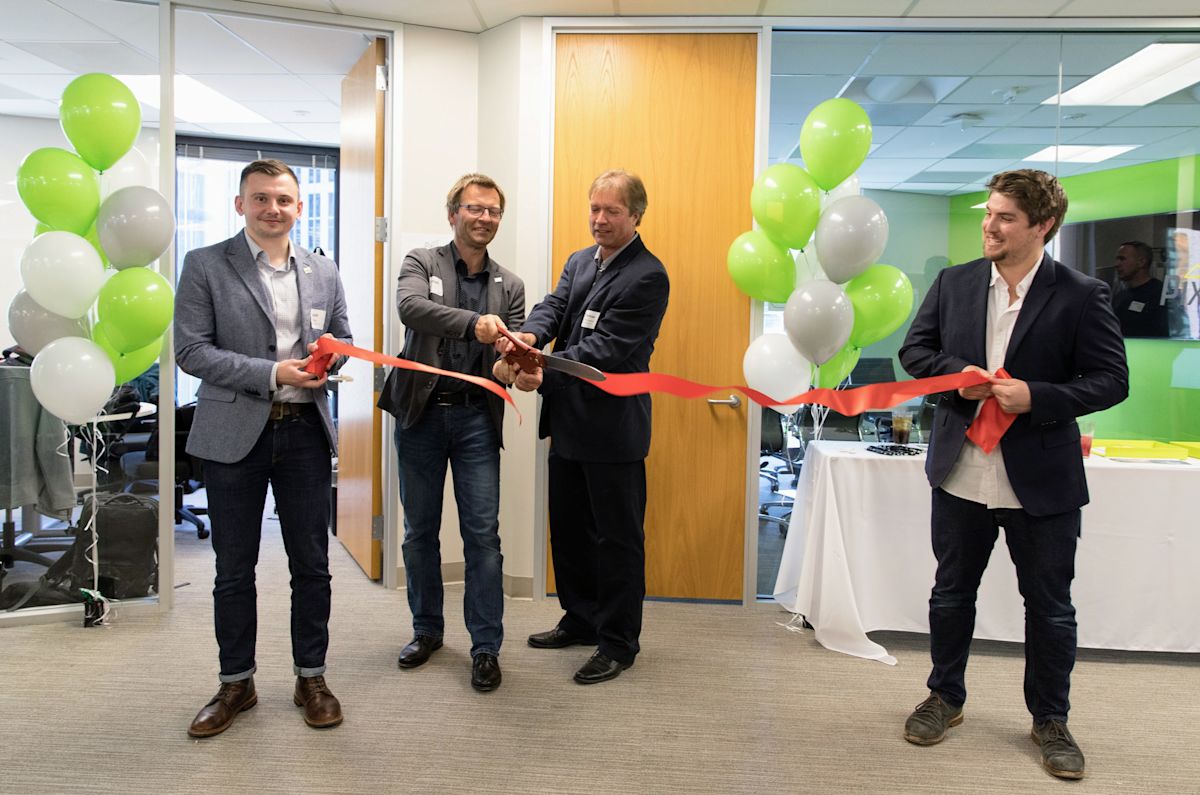 The official opening of the Pix4D San Francisco office.