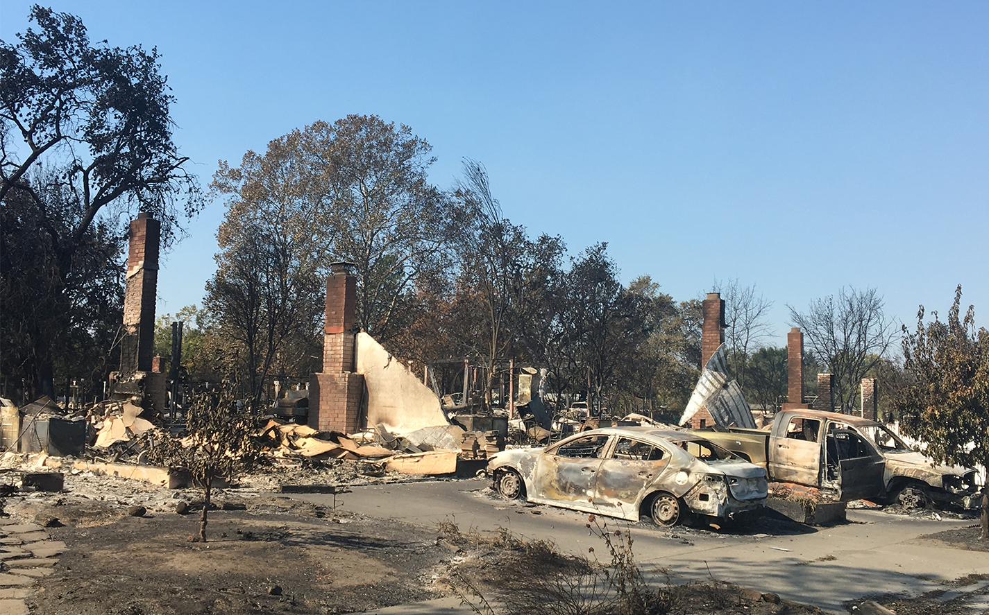 Drone mapping was used to map all the burned cars in Santa Rosa Fire Storm