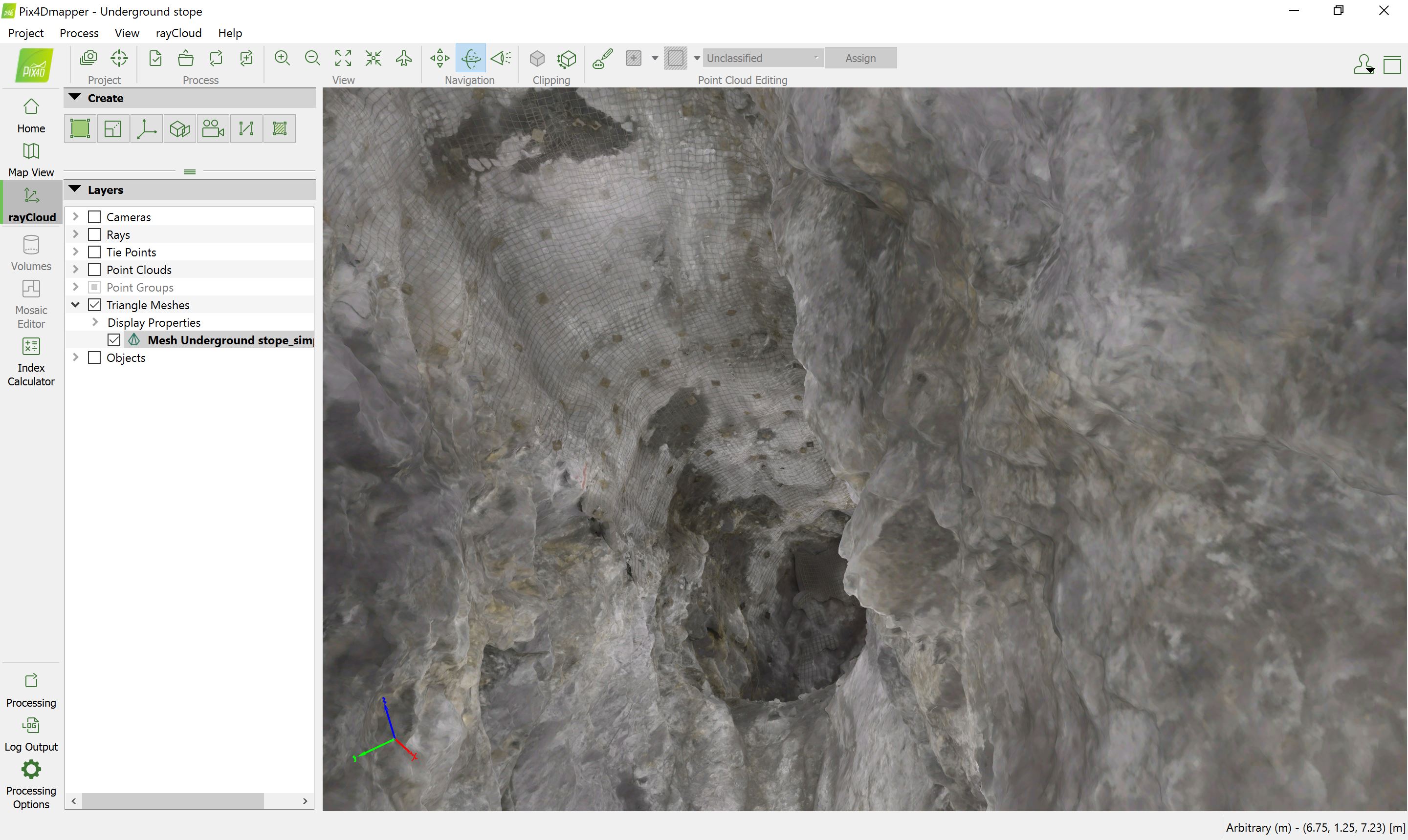 photogrammetric-model-of-a-mine