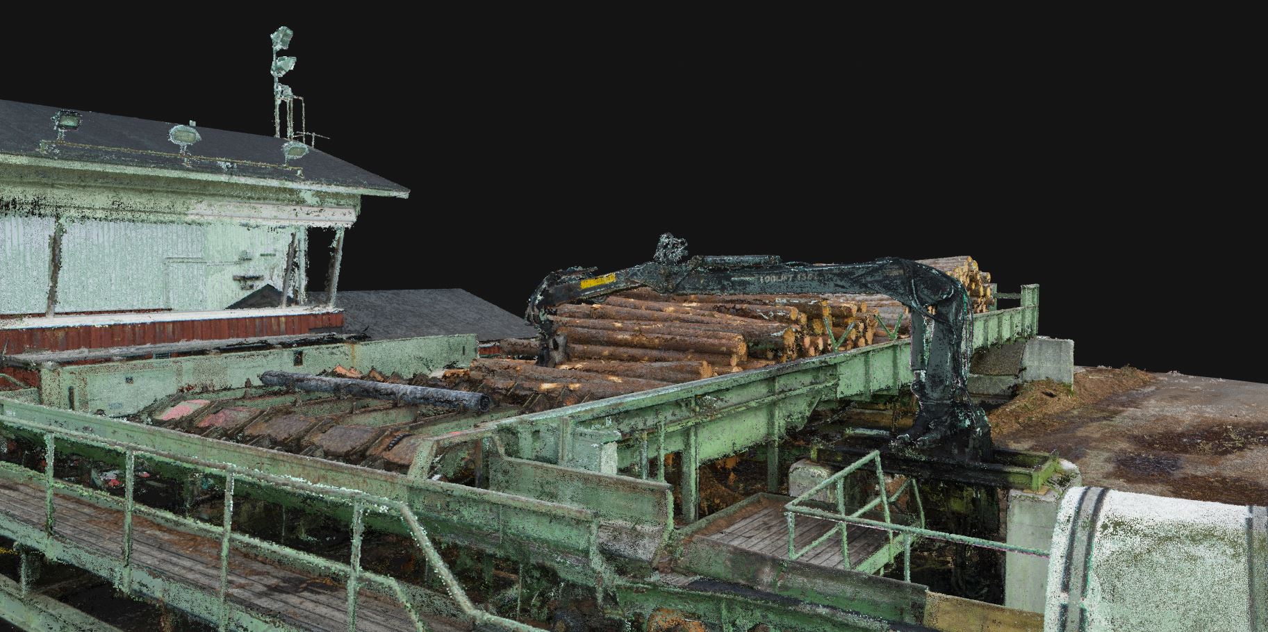 Details of the 3D model generated with photogrammetry