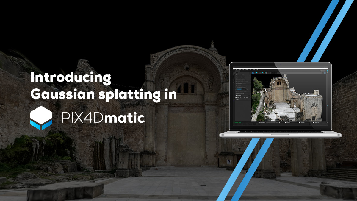 Gaussian splatting in PIX4Dmatic