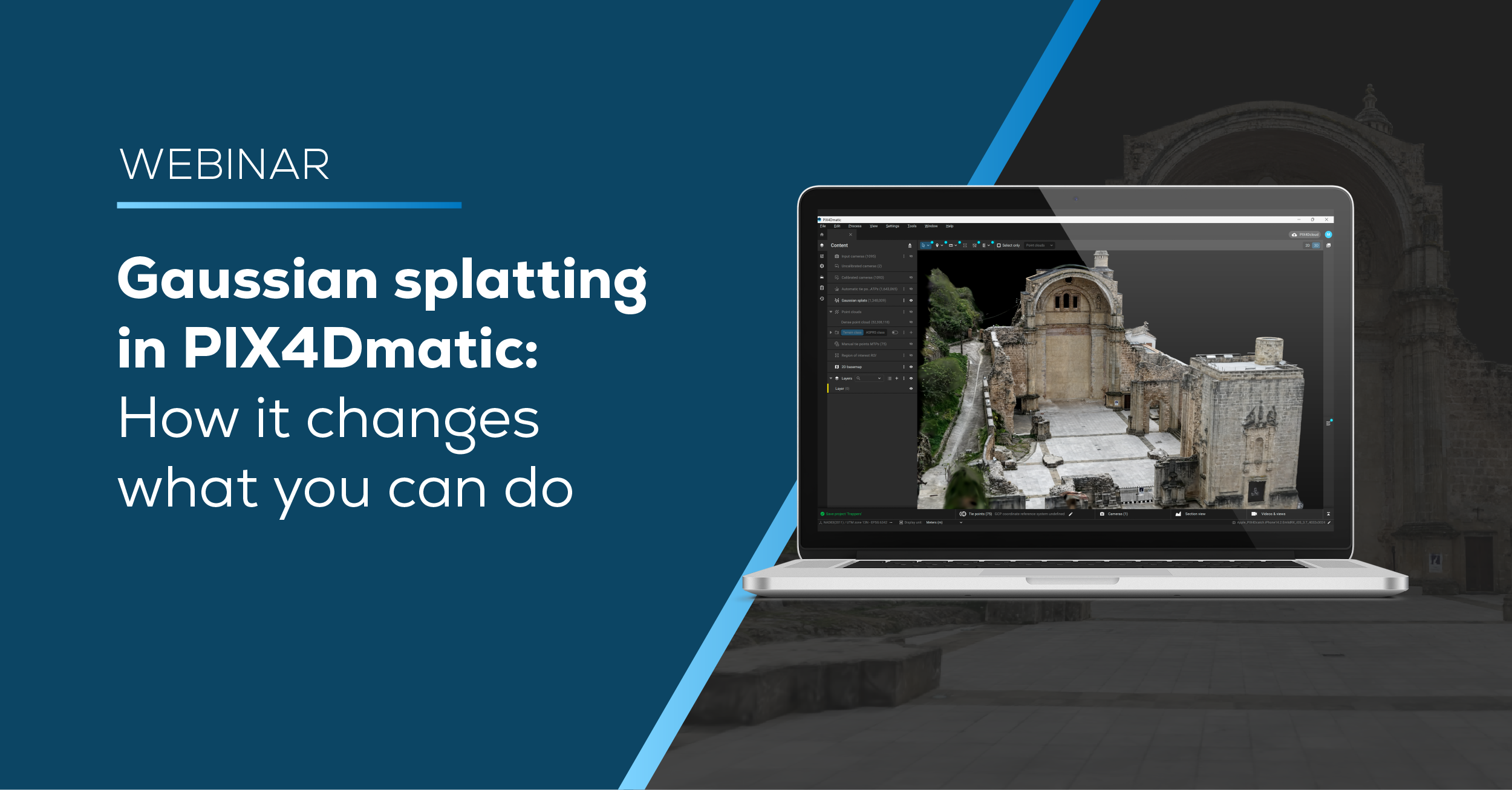Gaussian splatting in PIX4Dmatic: How it changes what you can do