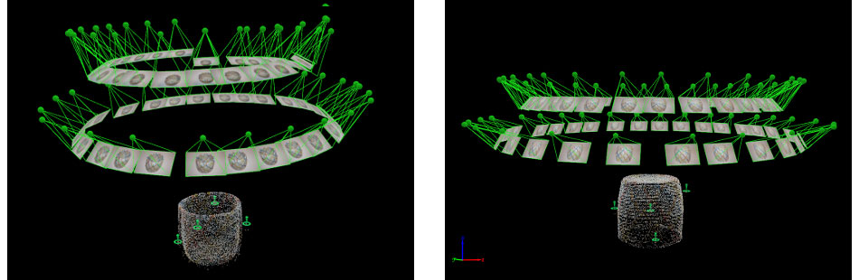 Acquiring images demonstrated by the Pix4D rayCloud