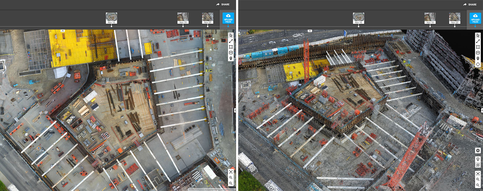 Pix4D Crane Camera produces 2D maps and 3D models
