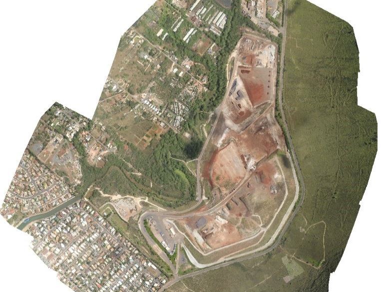 A map of the landfill