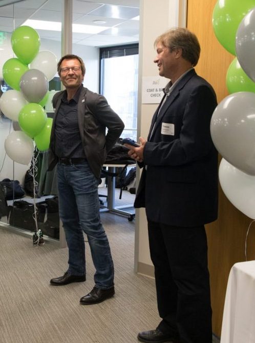 Pix4D's CEO Christoph Strecha at the opening of the San Francisco office